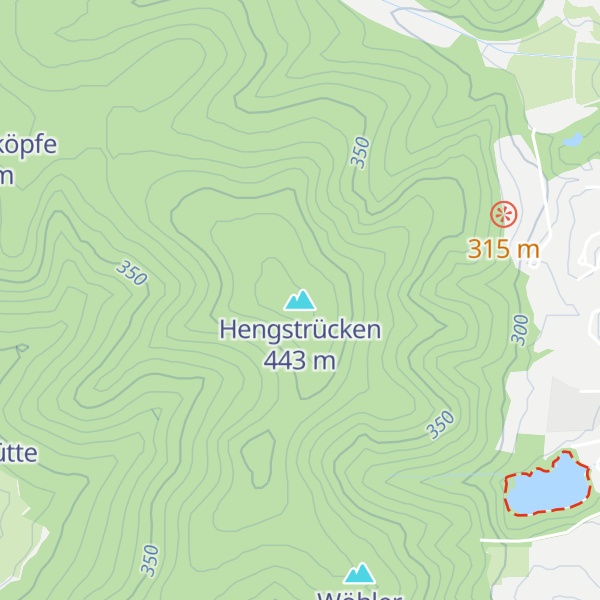 Map of Hengstrücken