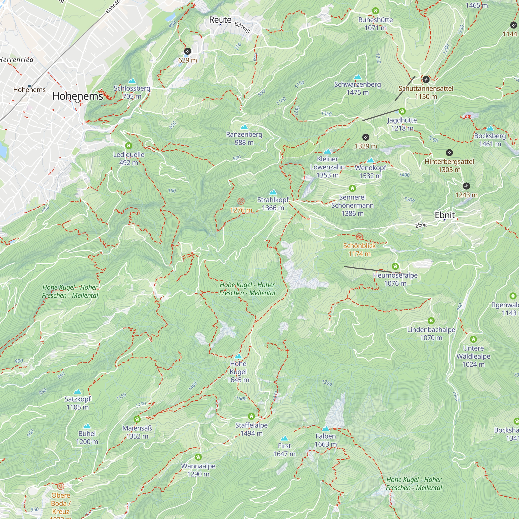 Briedlerhütte map