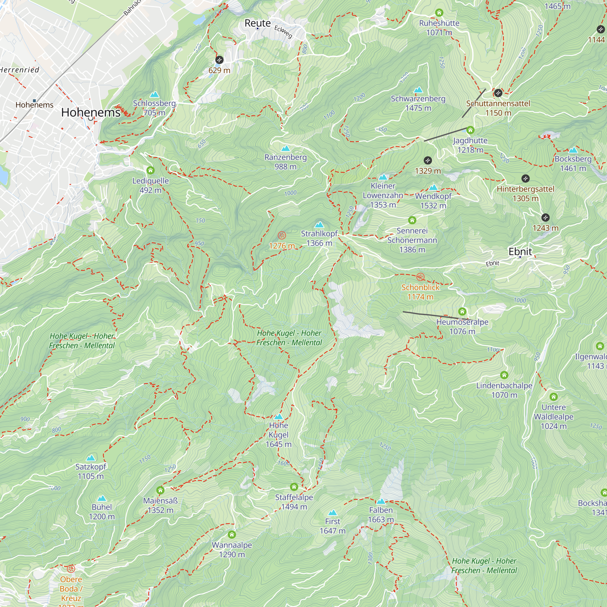 Briedlerhütte map