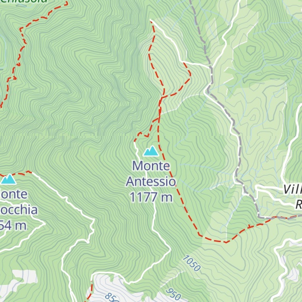 Map of Monte Antessio