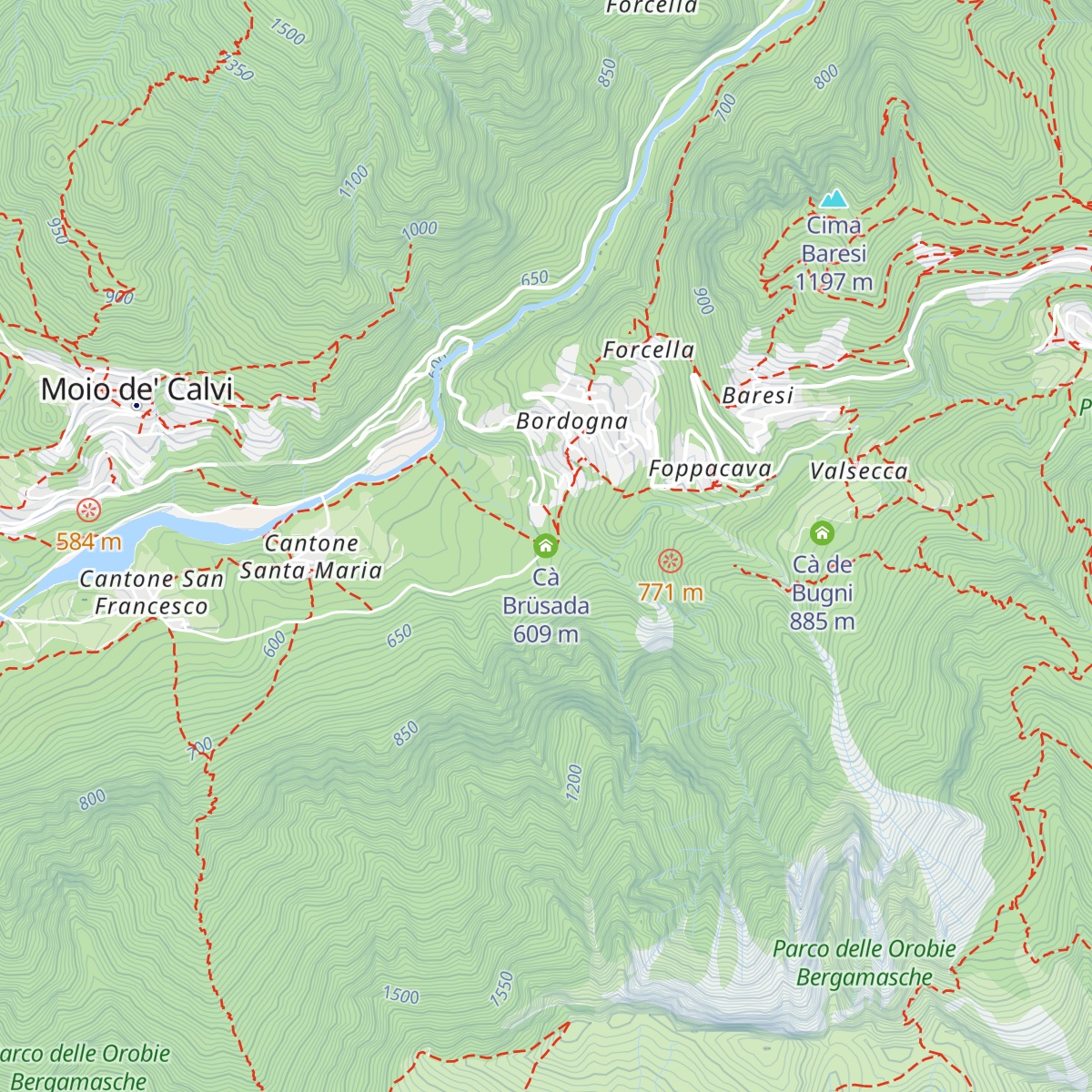 Cà Brüsada map