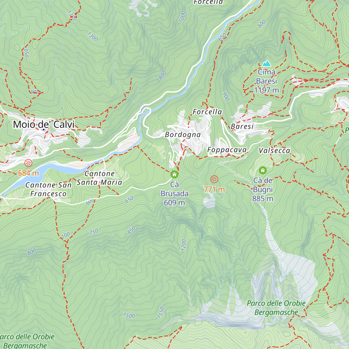 Cà Brüsada map