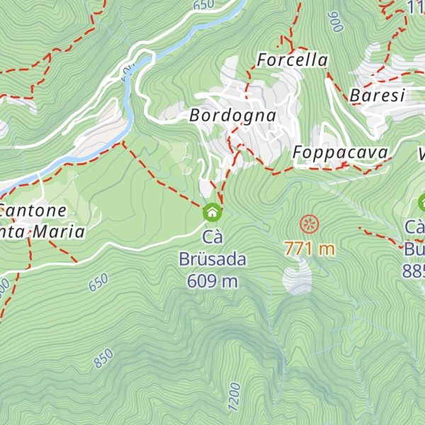 Map of Cà Brüsada