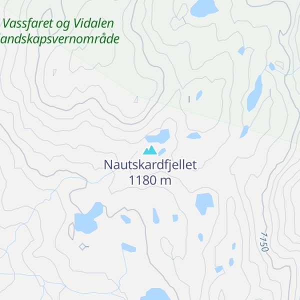 Map of Nautskardfjellet