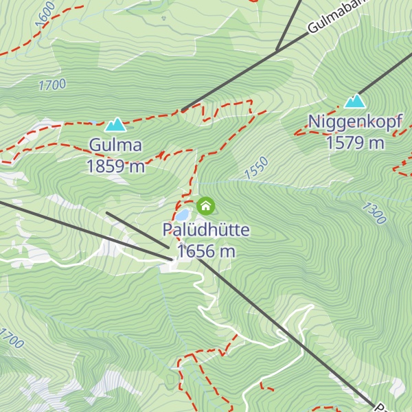 Map of Palüdhütte