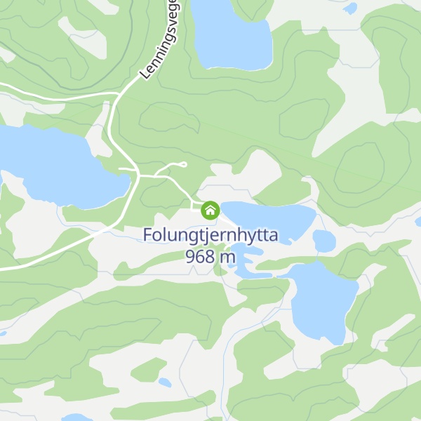 Map of Folungtjernhytta