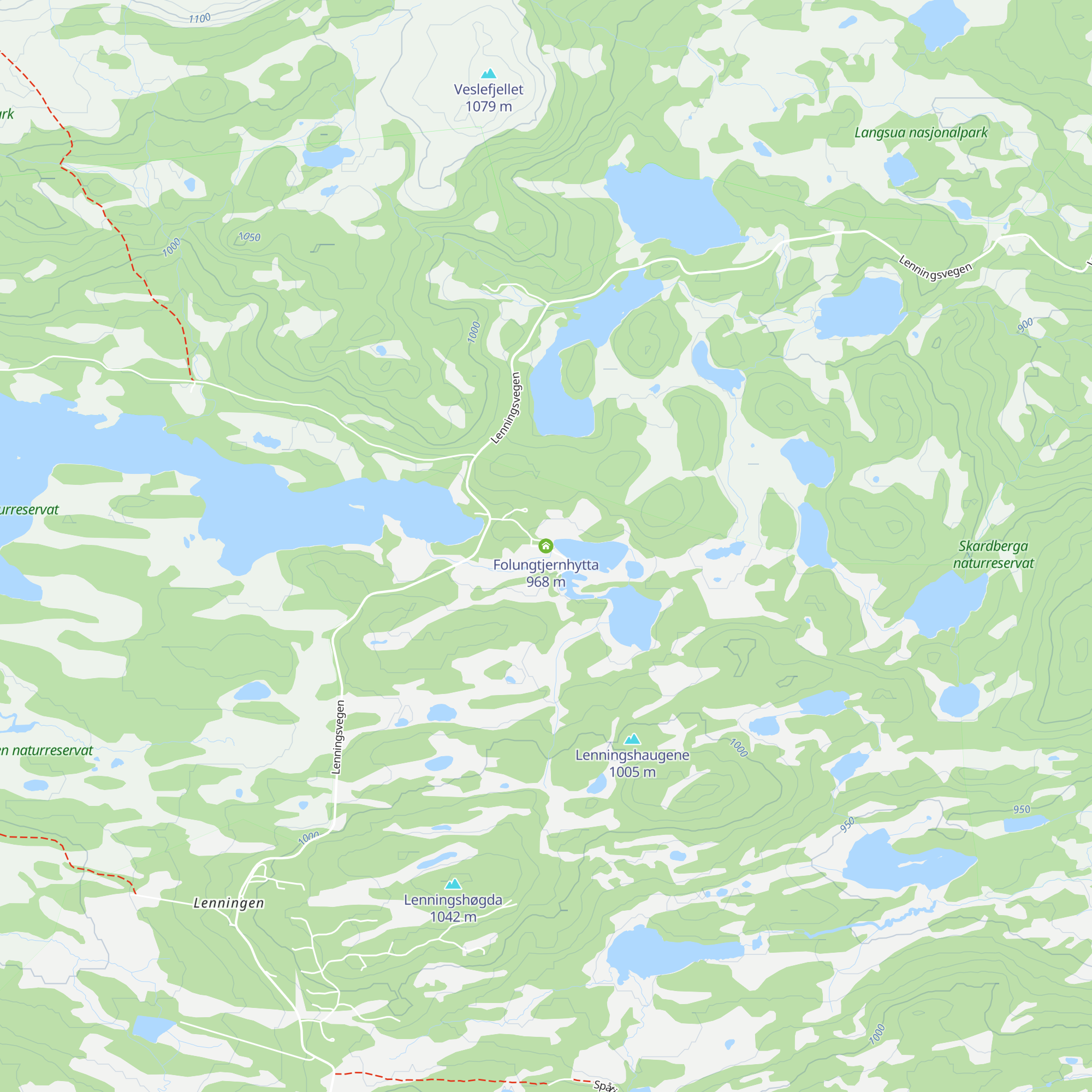 Folungtjernhytta map
