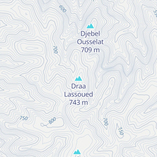 Map of Draa Lassoued