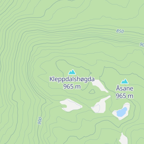 Map of Kleppdalshøgda