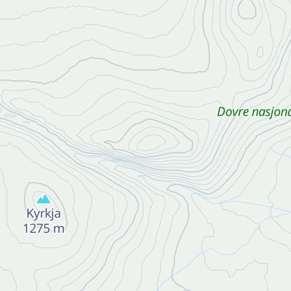 Map of Tverrgjelet