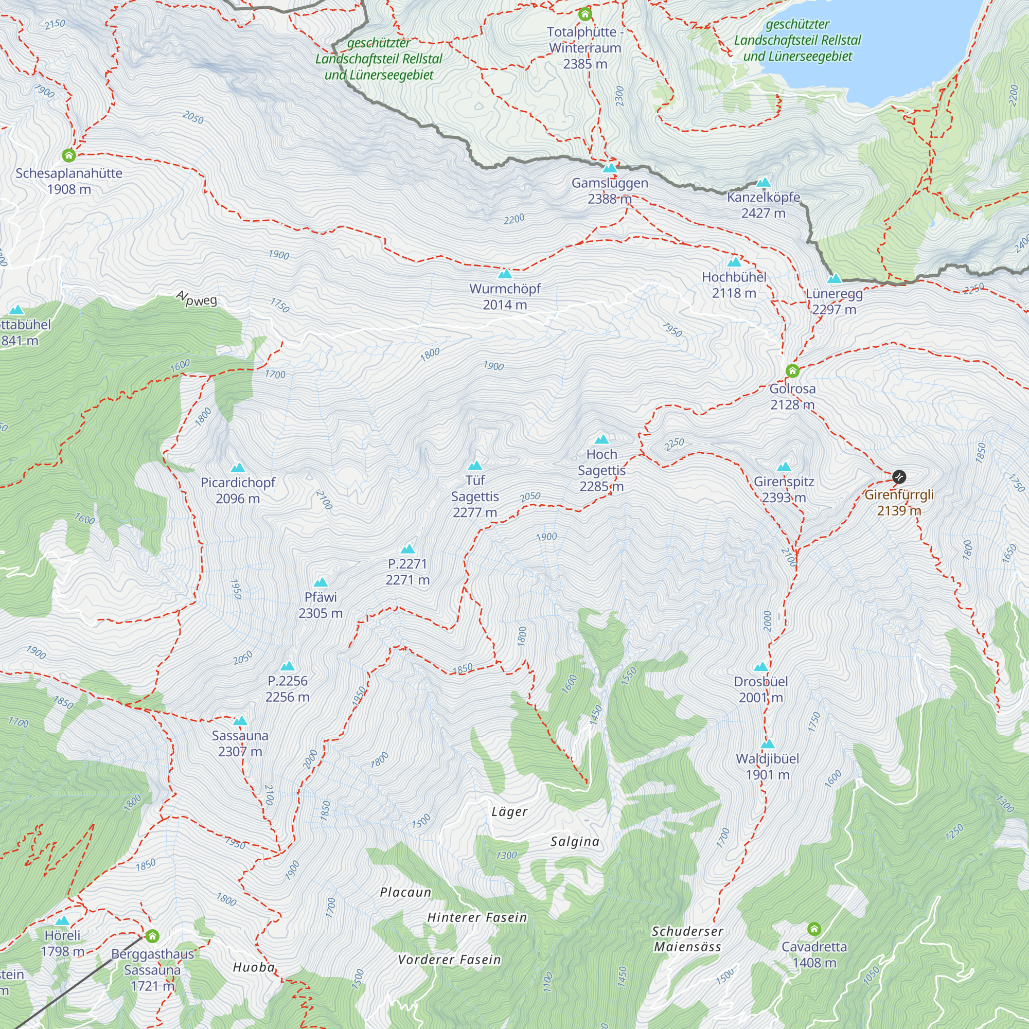 Obersäss map