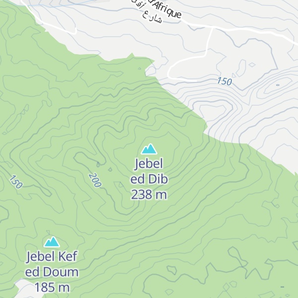 Map of Jebel ed Dib