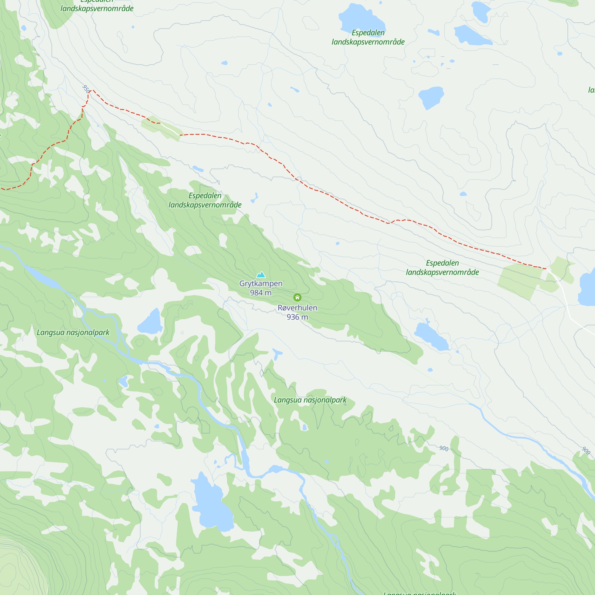 Røverhulen map