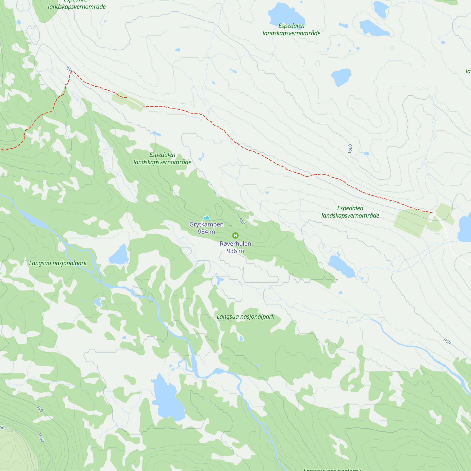 Røverhulen map