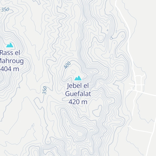 Map of Jebel el Guefalat