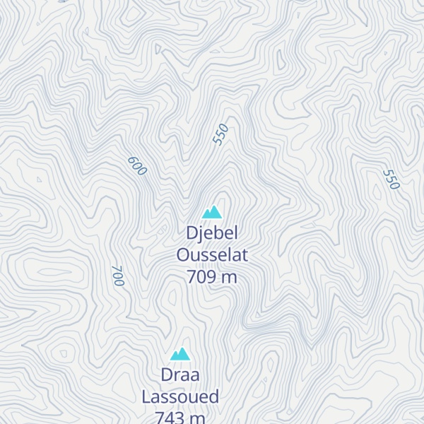 Map of Djebel Ousselat