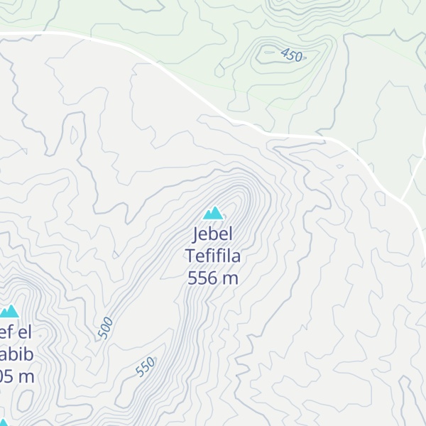 Map of Jebel Tefifila