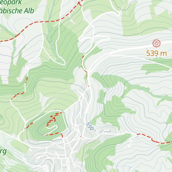 Map of Hütte desSchwäbischer Albvereins Hohenstaufen