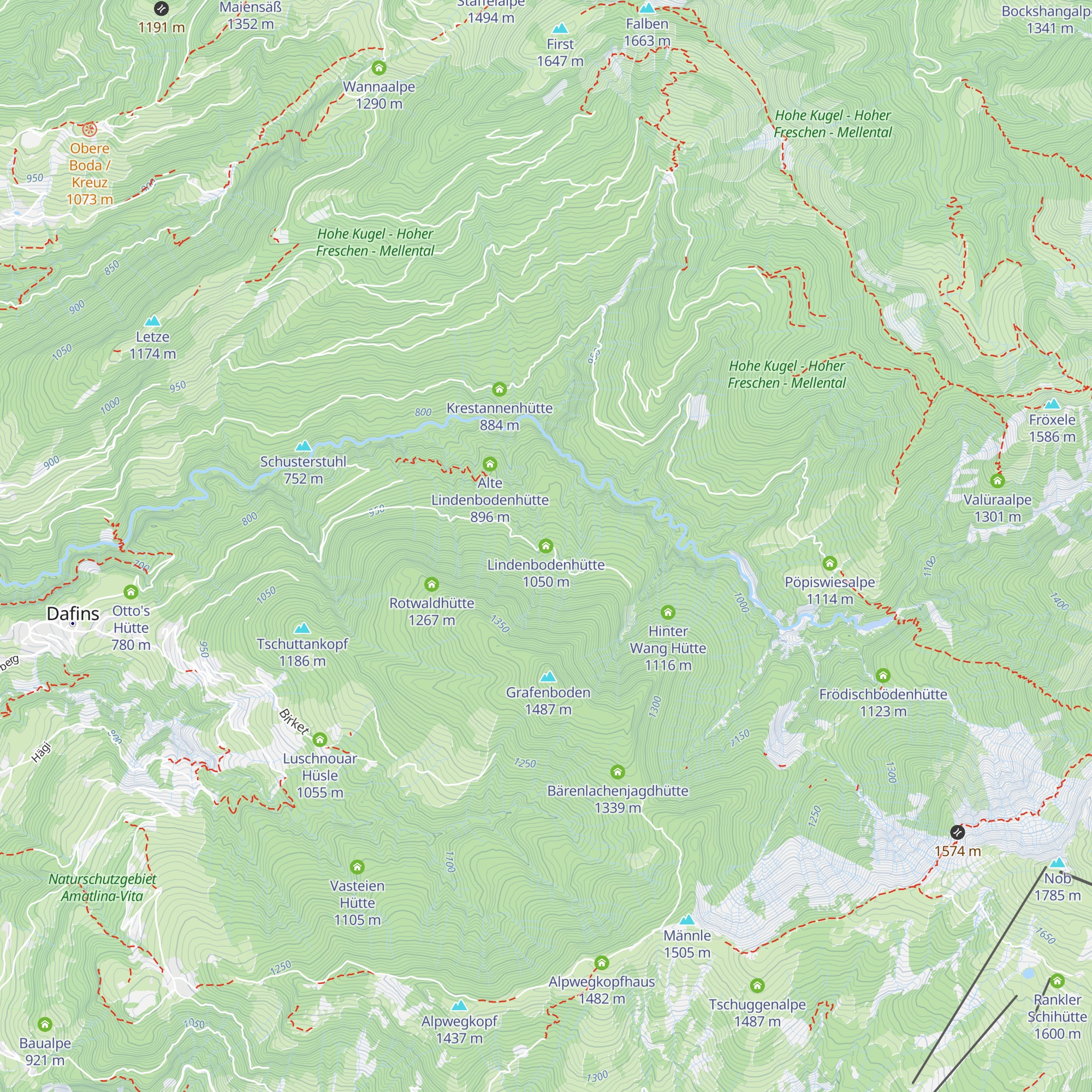 Lindenbodenhütte map