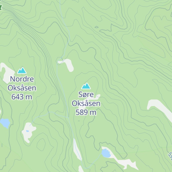 Map of Søre Oksåsen