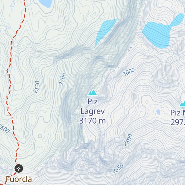 Map of Piz Lagrev