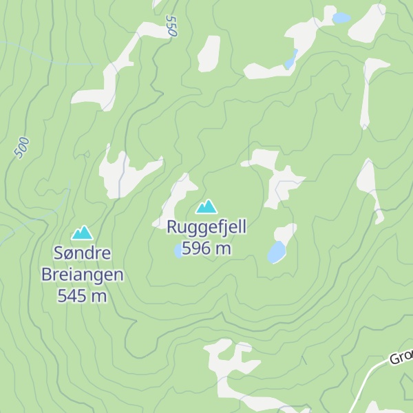 Map of Ruggefjell