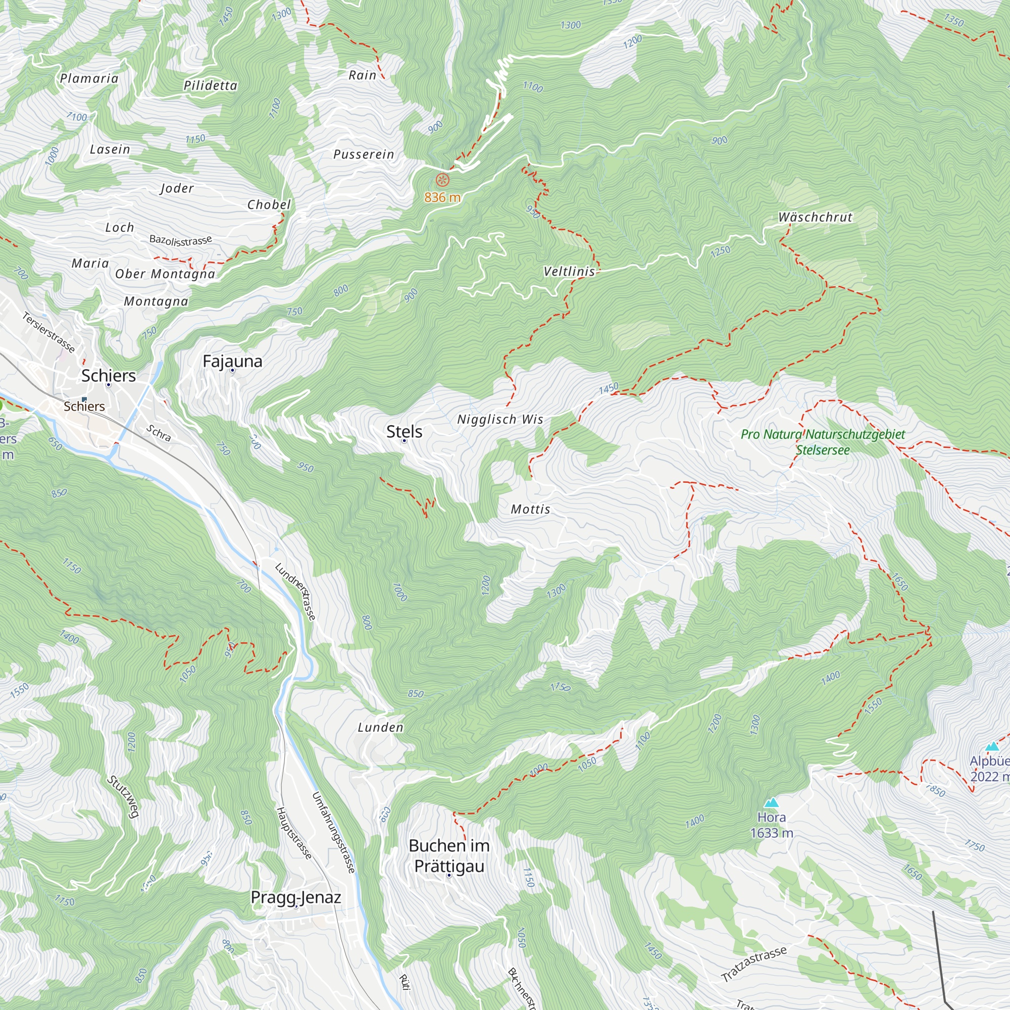 Berggasthaus Mottis map