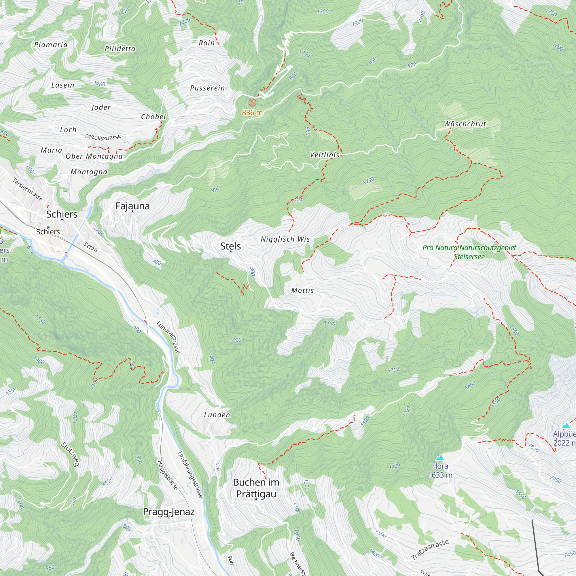 Berggasthaus Mottis map