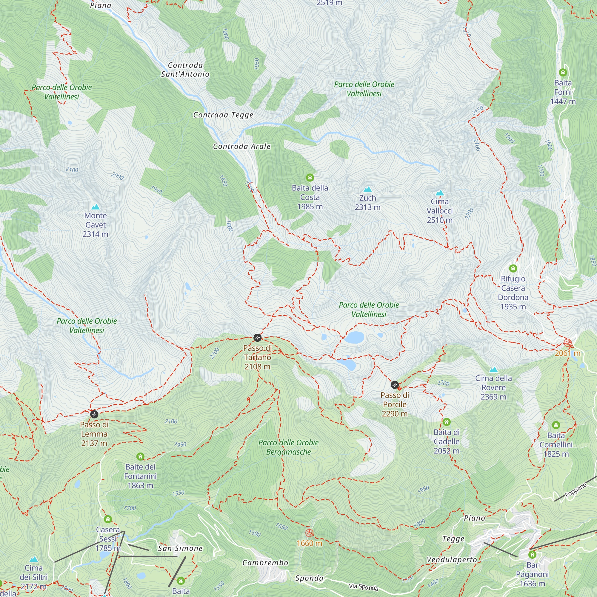 Baita Feles map