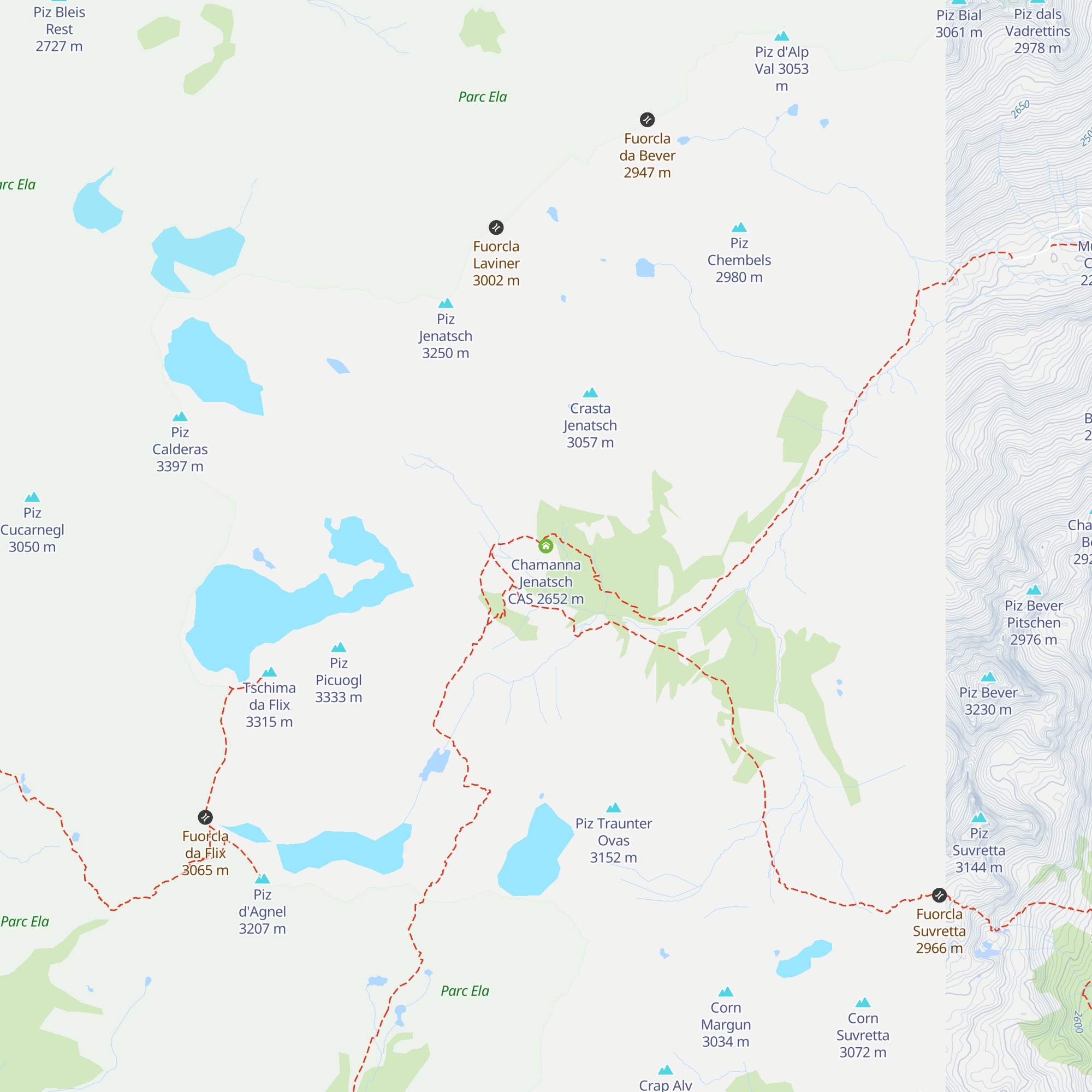 Chamanna Jenatsch CAS map