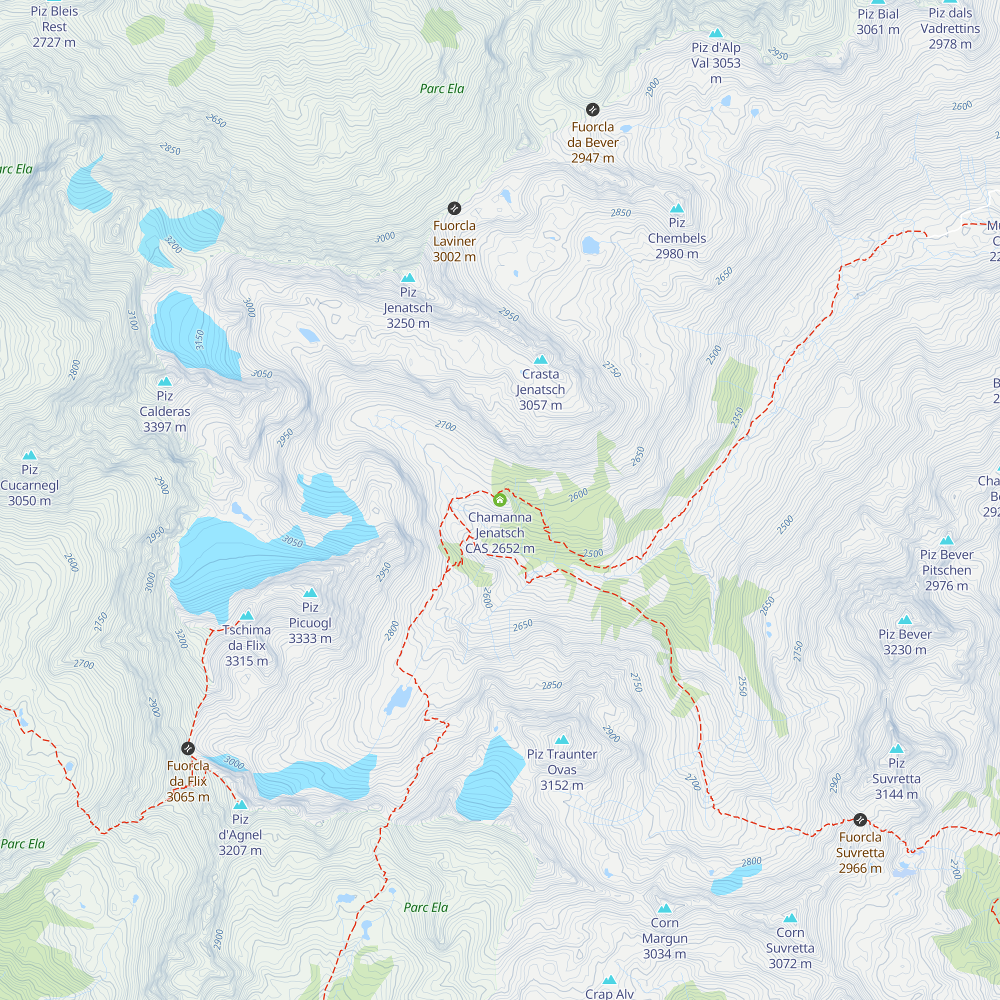 Chamanna Jenatsch CAS map