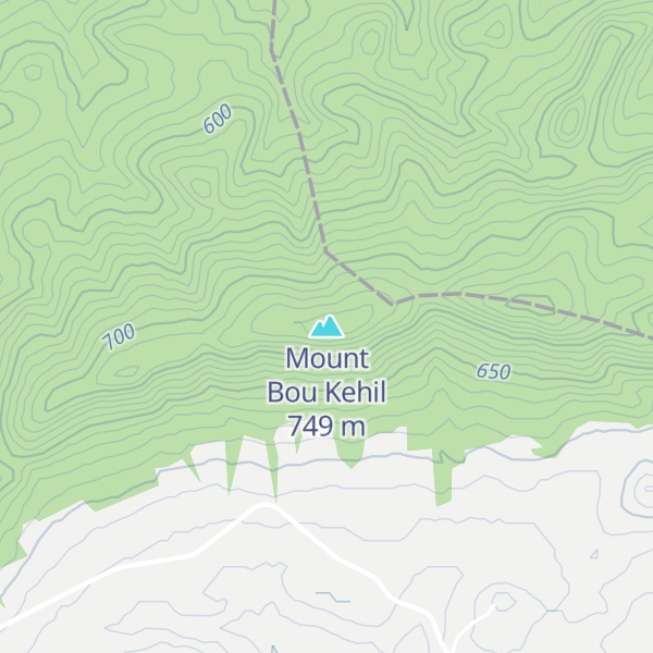 Map of Mount Bou Kehil