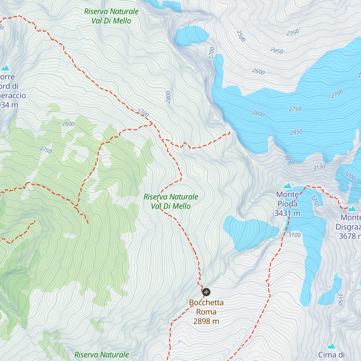 Bivacco Kima map