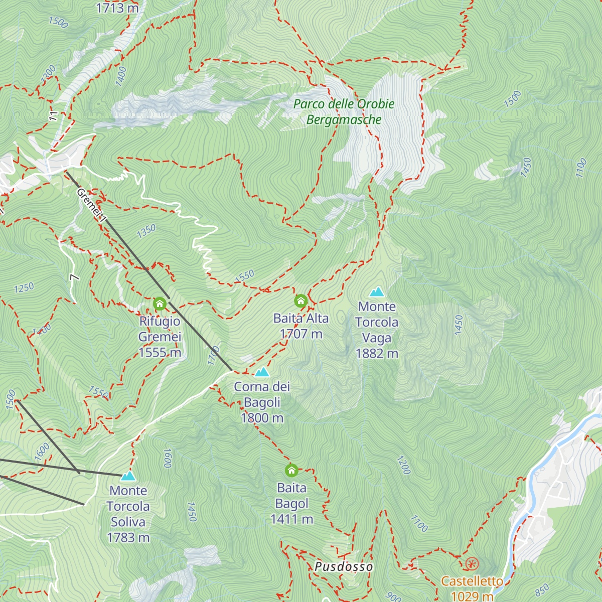 Baita Alta map