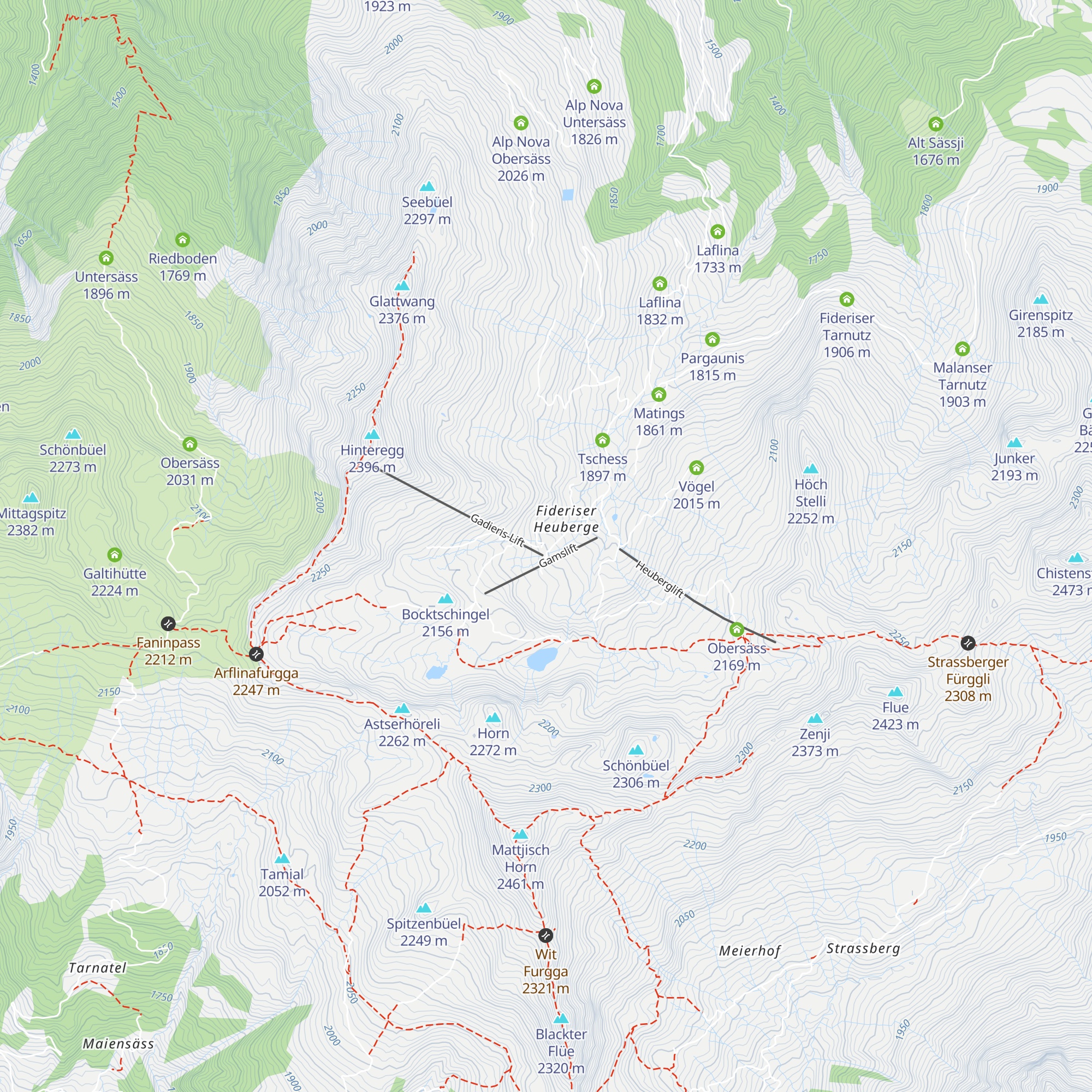 Berghaus Arflina map