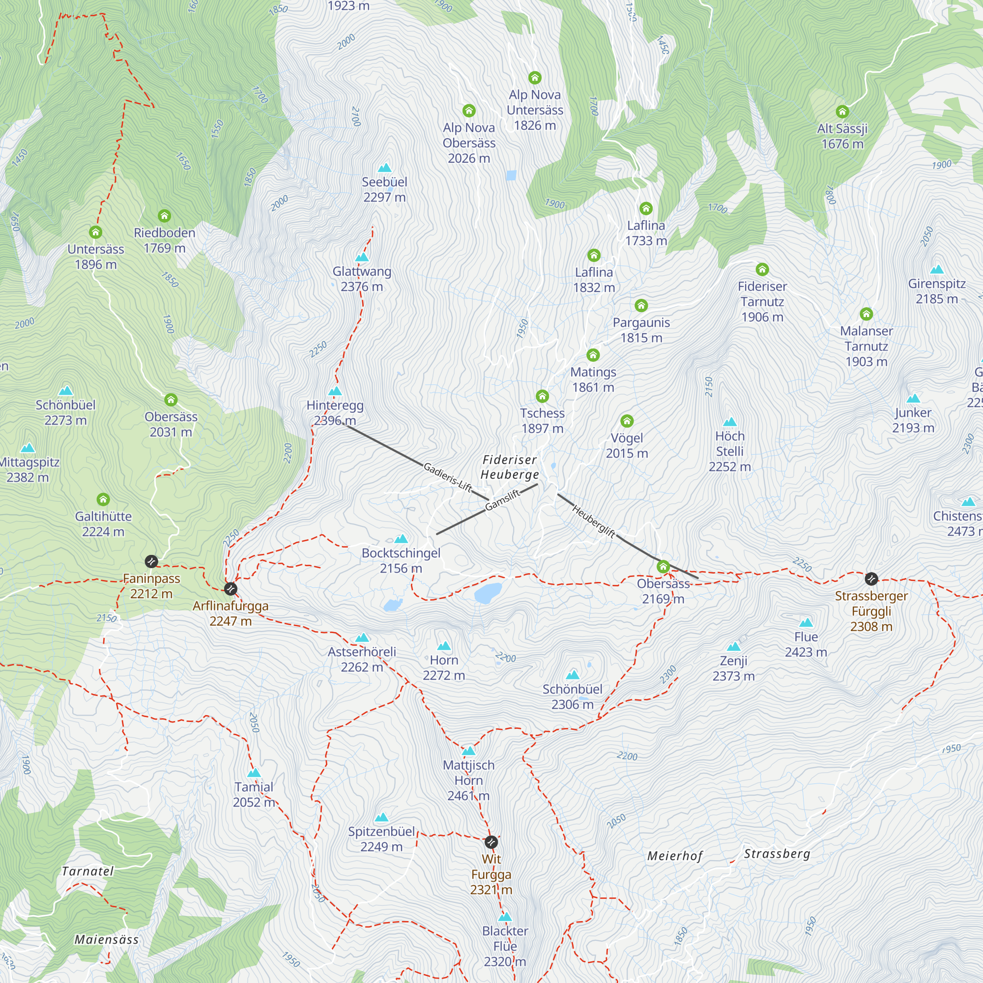 Berghaus Arflina map