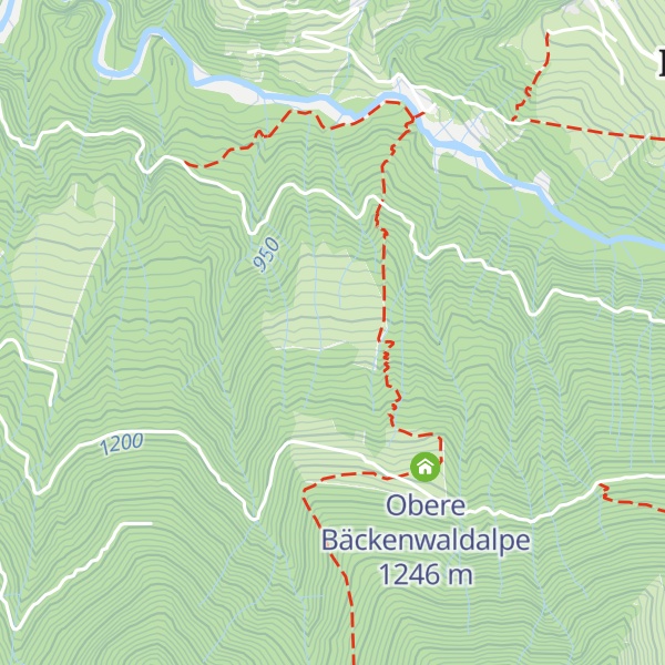 Map of Untere Bäckenwaldalpe