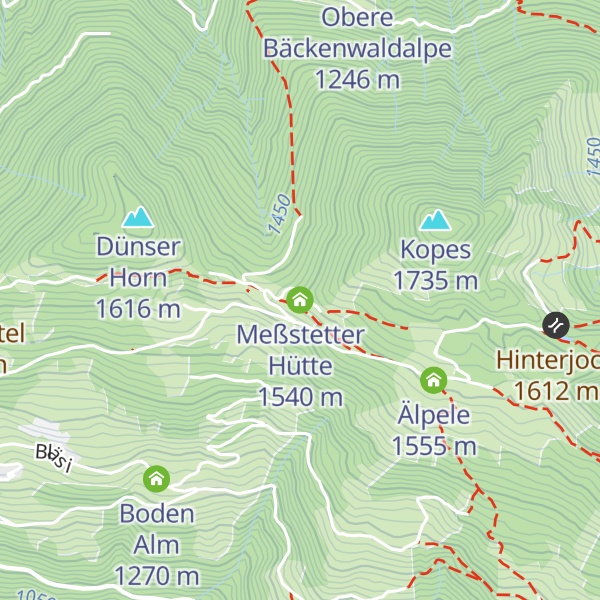 Map of Meßstetter Hütte
