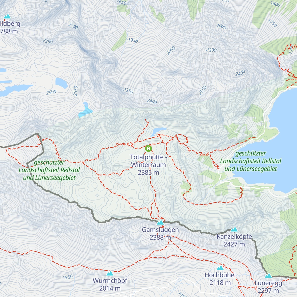 Totalphütte - Winterraum map