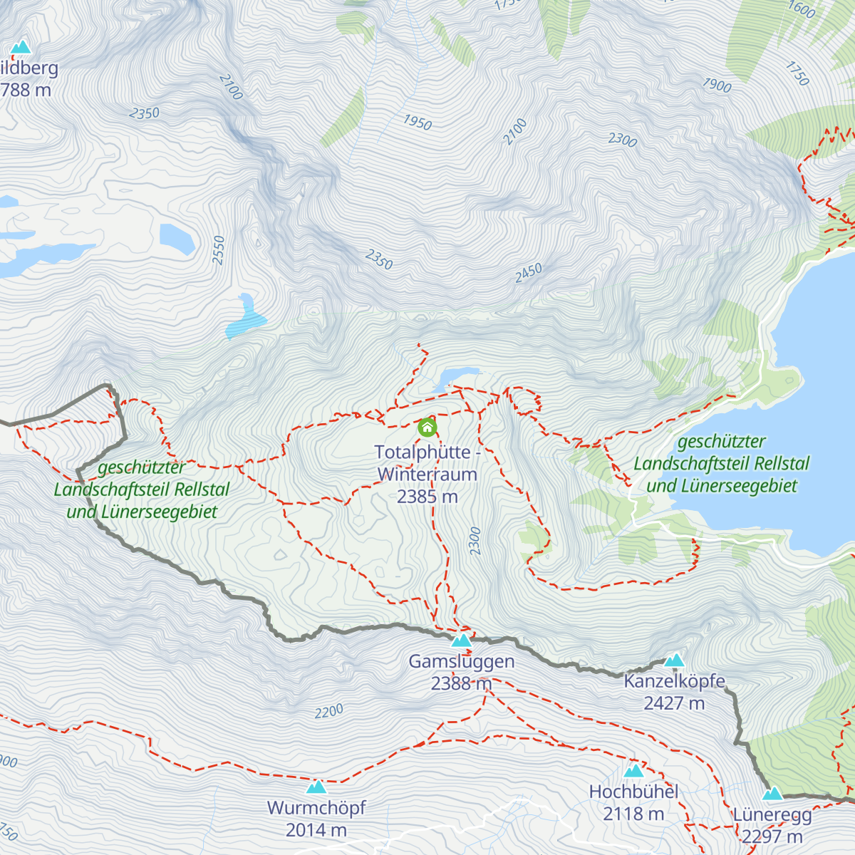 Totalphütte - Winterraum map