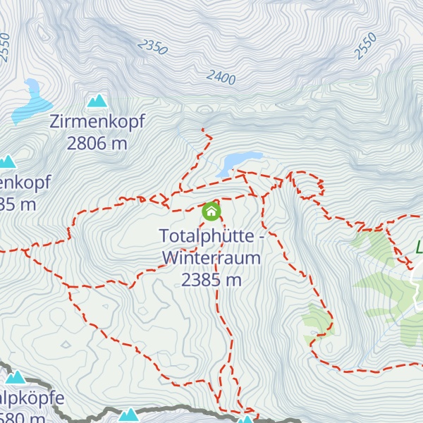 Map of Totalphütte - Winterraum