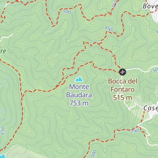 Map of Monte Baudara