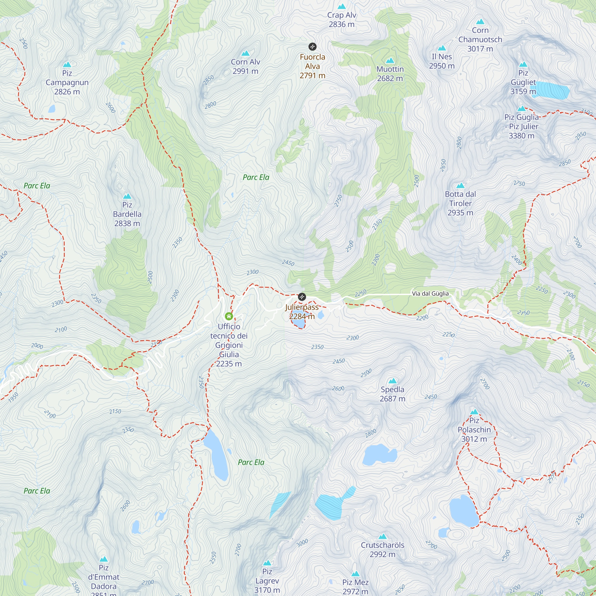 Kiosk Julier map