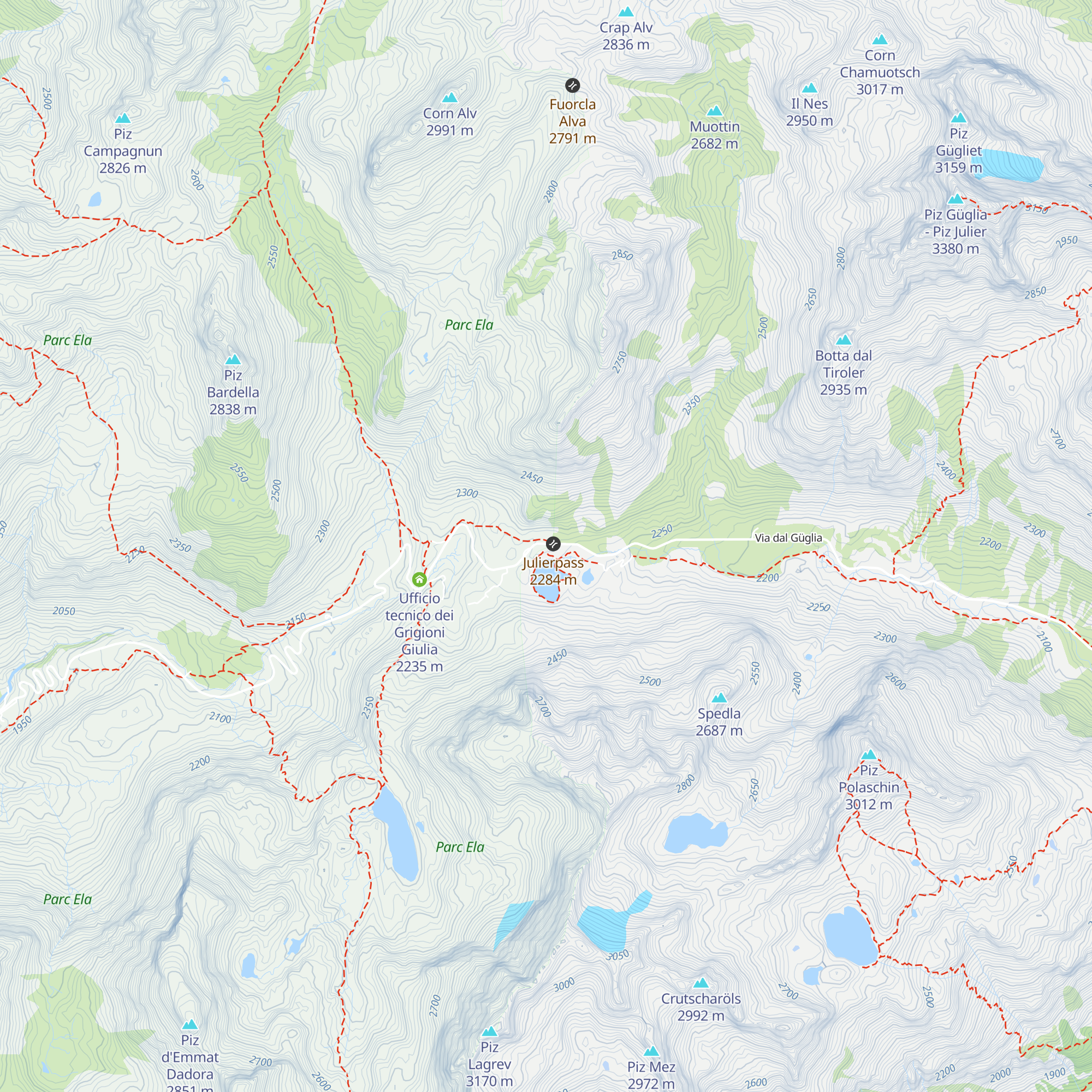 Kiosk Julier map