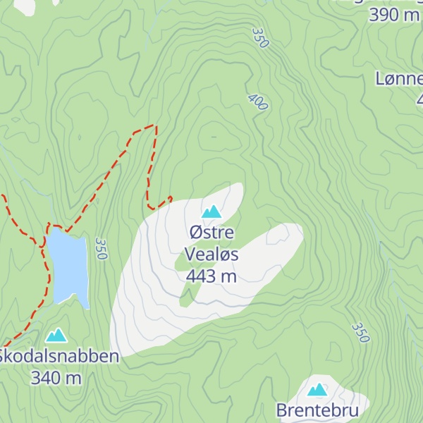 Map of Østre Vealøs