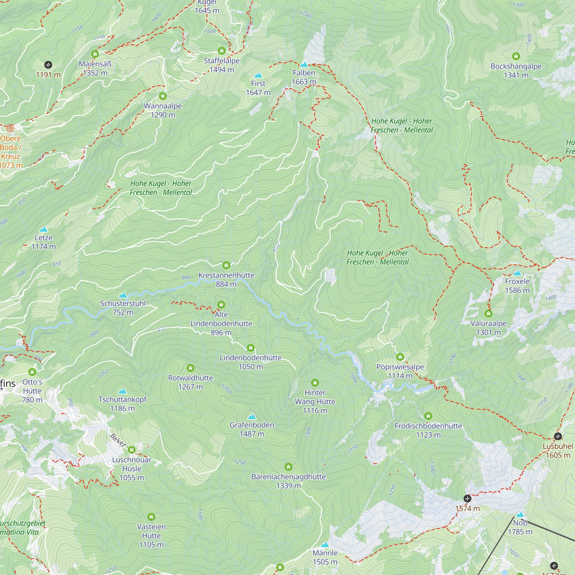 Schönenbuchhütte map