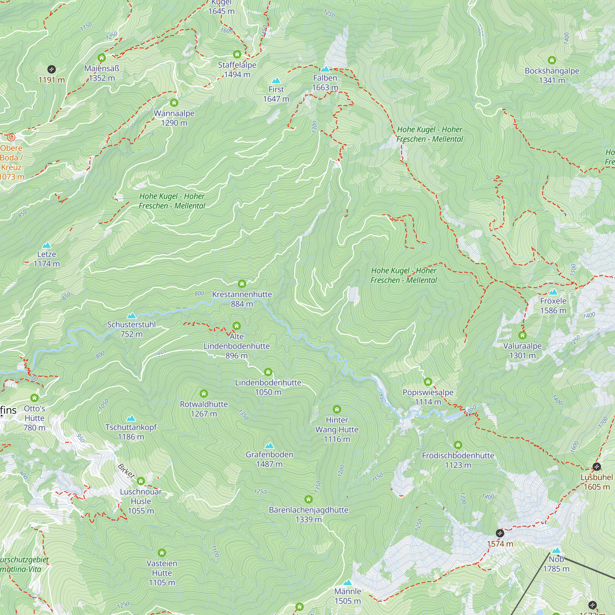 Schönenbuchhütte map