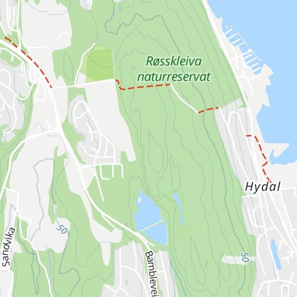 Map of Vassdalåsen