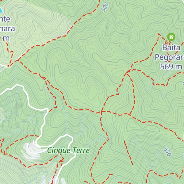 Map of Monte Marvede