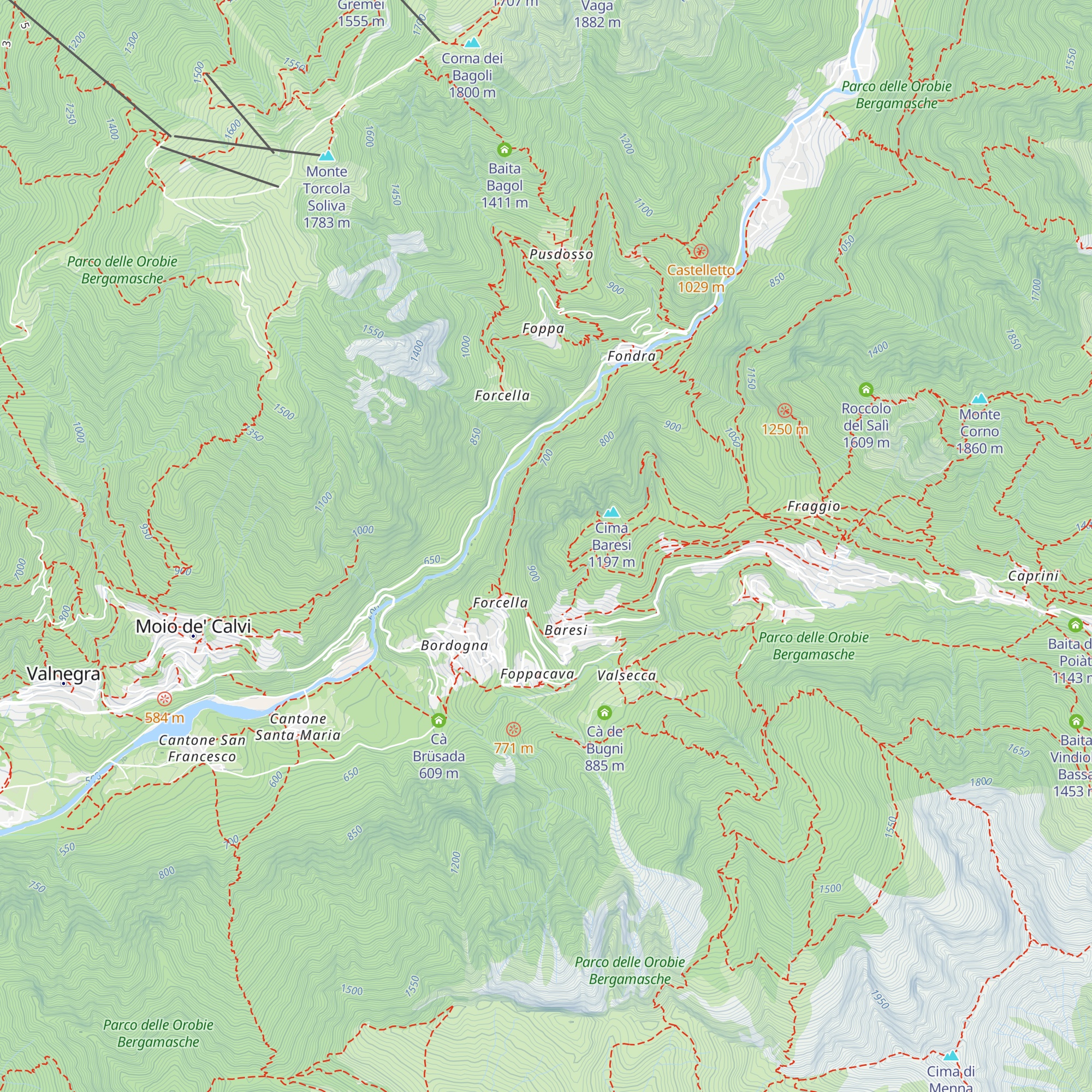 Roccolo del Gaetano map